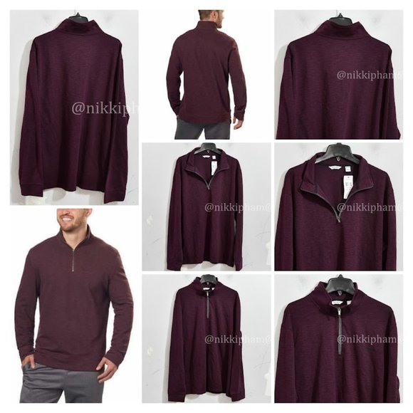 Calvin Klein 1/4 pull over men sweater - Picture 1 of 7